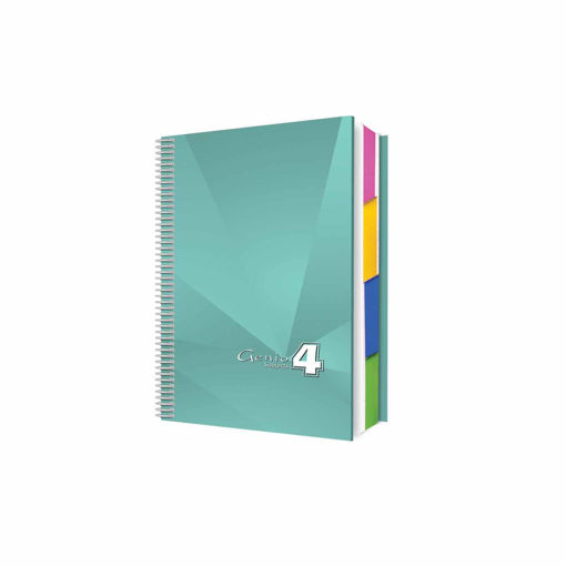 Picture of 4 Subjects Spiral A4 192 Sheets 70gr Seyes Genio
