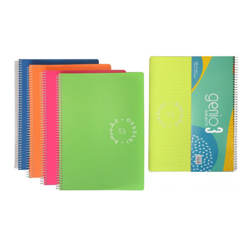Picture of 3Subjects Spiral A4 Lined 120 Sheets Fluo 70gr Gen