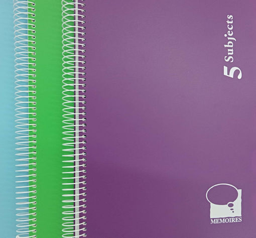 Picture of 5 Subjects Spiral A4 144 Sheets 90gr Spiral MEMOIR