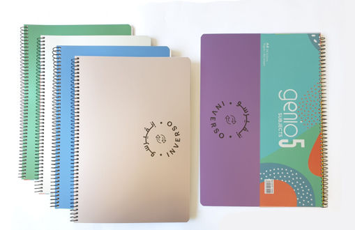 Picture of 5 Subjects Spiral A4 160 Sheets 70gr Lined Genio
