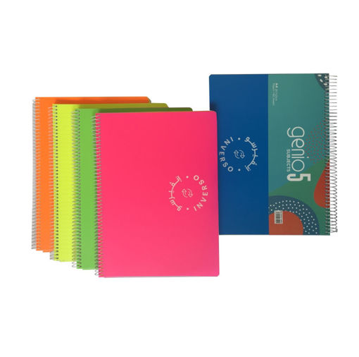 Picture of 5 Subjects Spiral A4 160 Sheets 70gr Lined Genio