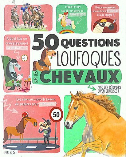 Picture of 50 Questions Loufoques sur les cheveaux fleurus