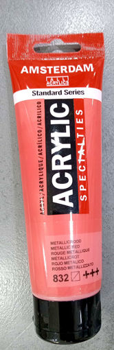 Picture of Acrylic 120ml Metallic Red Amsterdam