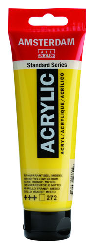 Picture of Acrylic 120ml Transp. Yellow Medium Amsterdam