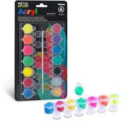 Picture of Acrylic 4.5ml 12colors Metallic Primo