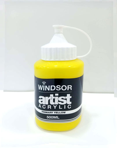 Picture of Acrylic 500ml Primary Yellow Windsor