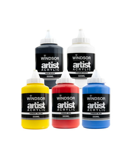 Picture of Acrylic 500ml Titanium White Windsor