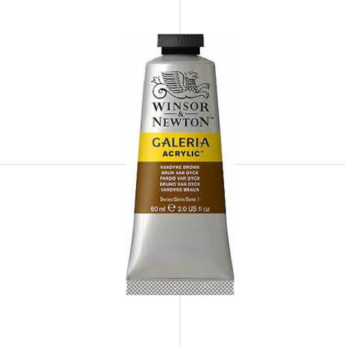 Picture of Acrylic 60ml Vandyke Brown Winsor&Newton Galeria