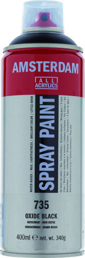 Picture of Acrylic Spray 400ml Oxide Black Amsterdam