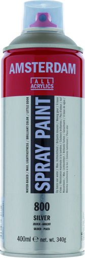 Picture of Acrylic Spray 400ml Silver Amsterdam