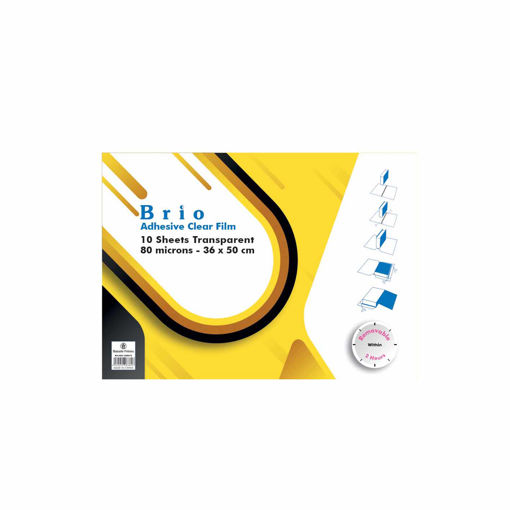 Picture of Adhesive for Books 10 Sheets Transparent Brio