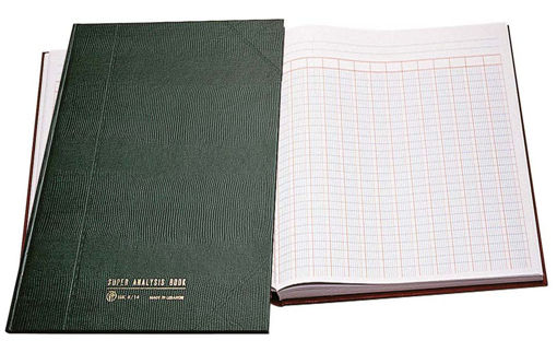 Picture of Analysis Book B4 100 Sheets 16 Columns Bassile