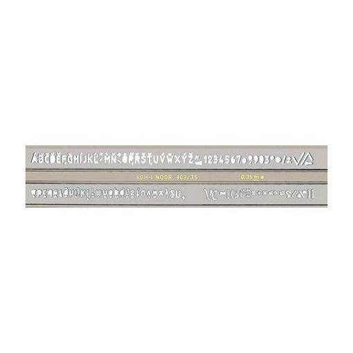 Picture of Architectural Ruler 0.35mm alphabet & Numbers Koh-