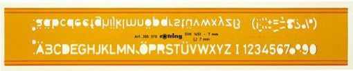 Picture of Architectural Ruler 0.3mm alphabet & Numbers Rotri