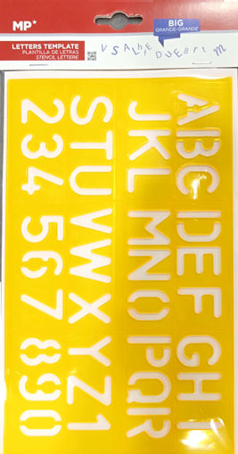 Picture of Architectural Ruler Big alphabet & Numbers MP