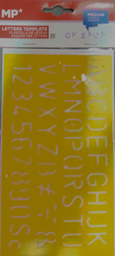 Picture of Architectural Ruler Medium alphabet & Numbers MP