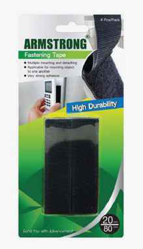 Picture of Hook & Loop 20mmx80mm Black 4parts Armstrong
