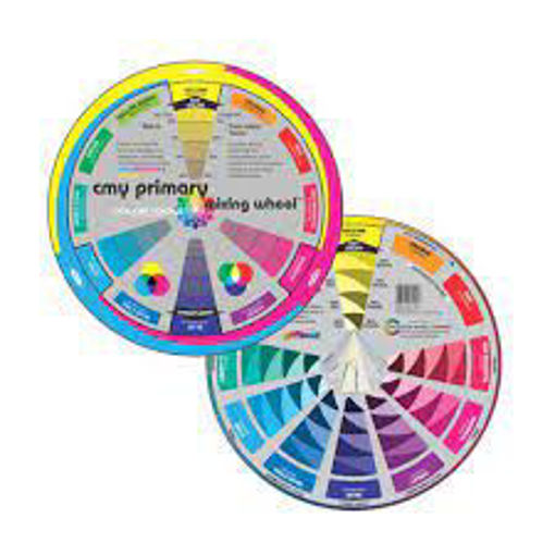 Picture of Article to color 20cm Multi Colors Round,CMY