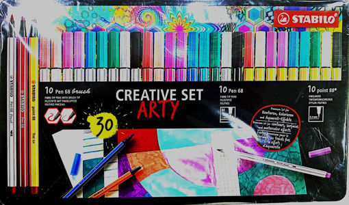 Picture of Assorted Pack 30pcs (0.4 & 1 & Brush) Stabilo Pen