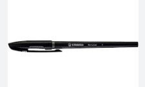 Picture of Ball Pen F Black 0.7mm Re-liner Stabilo
