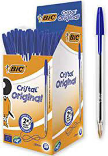 Picture of Ball Pen Medium Blue 1mm Bic Cristal