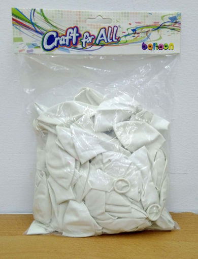 Picture of Balloons White 100pcs Craft for all