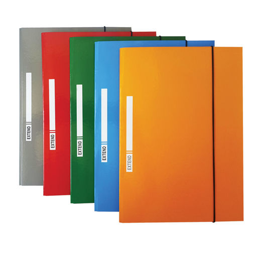 Picture of Elastic File Blue 1000gr Cardboard Bassile