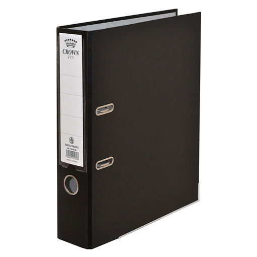 Picture of Binder with lever File 8cm A4 Black Card board Cro