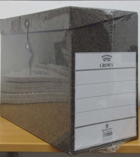 Picture of Archive box 39x30cm Black 20cm Card board Crown