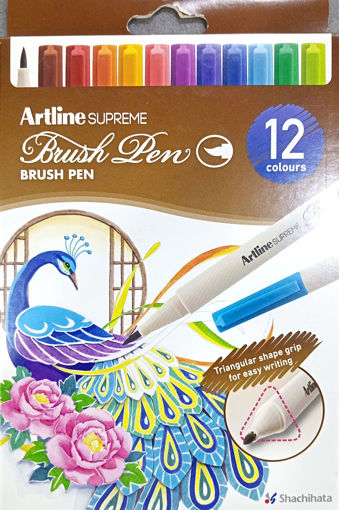 Picture of Brush Pen 12colors Grip Triangle Artline