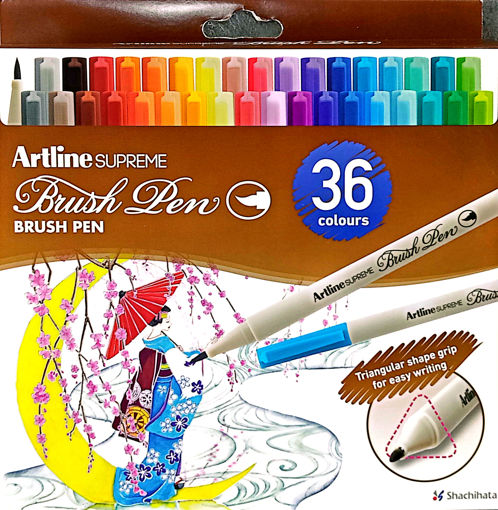 Picture of Brush Pen 36colors Grip Triangle Artline