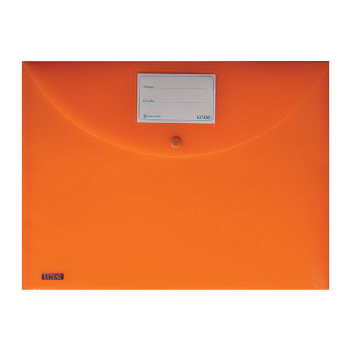 Picture of Button File A4 Neon Orange 300 micron Personalised