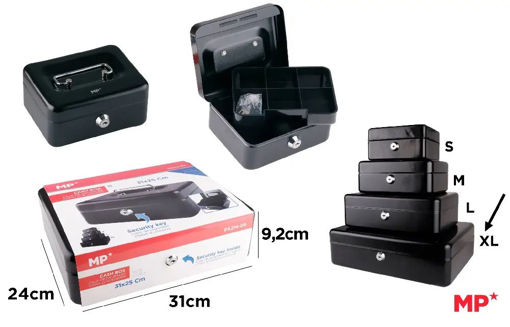 Picture of Cash Box 31x25cm Black Metal MP