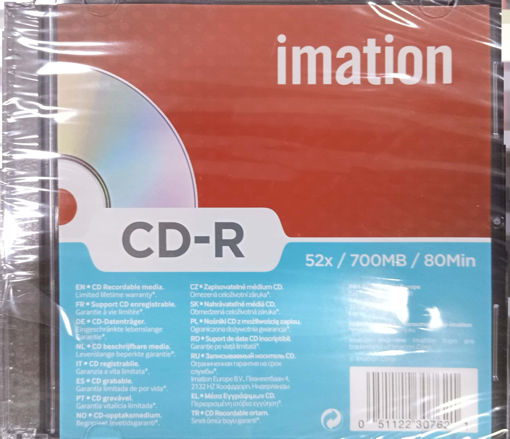 Picture of CD 52x/700mb/80min Empty Imation