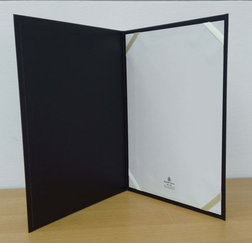 Picture of Certificate Protector A4 Black Bassile