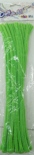 Picture of Chenille Stems 48pcs Fluo Green 30cm Craft for all