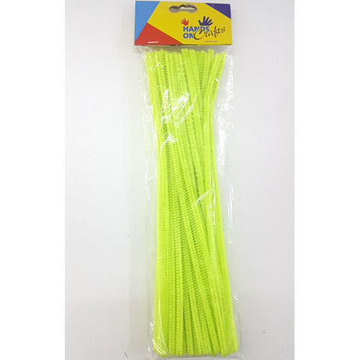 Picture of Chenille Stems Neon Green Hand Craft