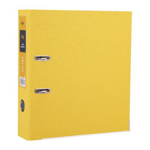 Picture of Binder With Lever A4 5cm Yellow Cardboard Deli