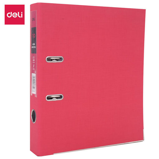 Picture of Binder With Lever A4 5cm Pink Cardboard Deli