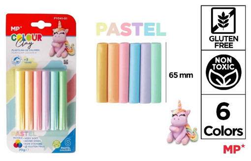 Picture of Clay (Set of 6) Pastel Color Sticks MP