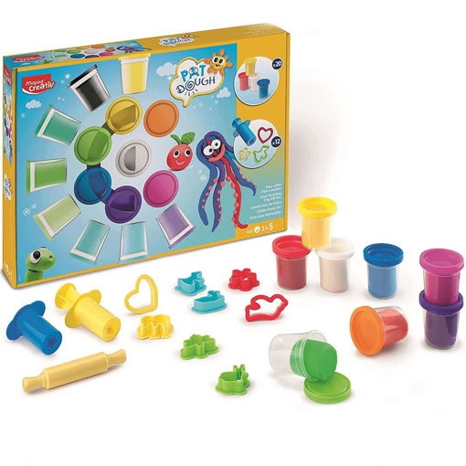 Picture of Clay Dough (Set of 20) 56gr With Tools Maped Creat