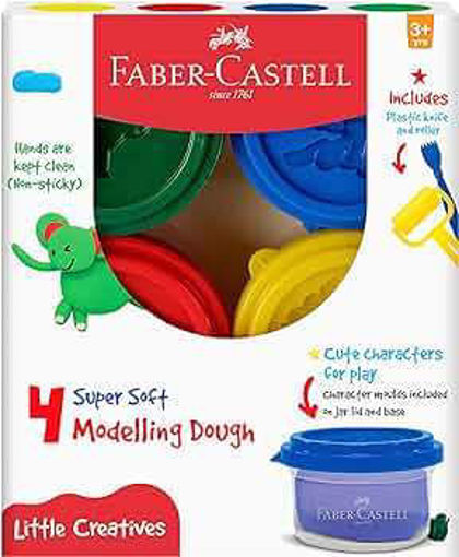 Picture of Clay Dough (Set of 4) + 2 Accessories Faber-Castel
