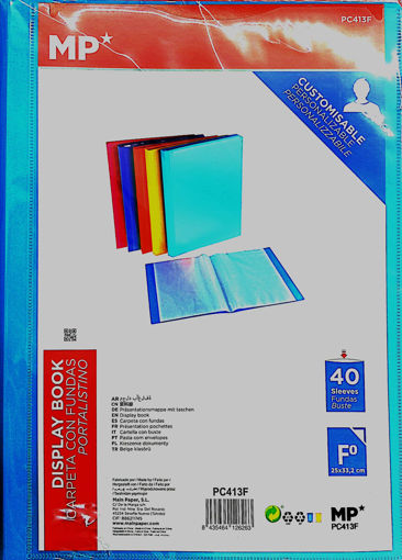 Picture of Clear Book A4 40pockets Assorted Colors MP