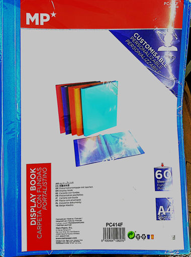 Picture of Clear Book A4 60pockets Assorted Colors Assorted P