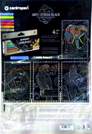 Picture of Coloring By Number 4colors Anti Stress Centropen