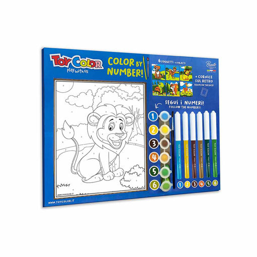 Picture of Coloring By Number 4+ 6colors With Paints Toycolor