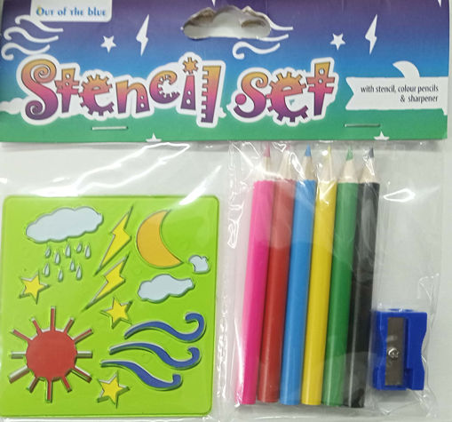 Picture of Coloring Set With Sharpener Out of the blue