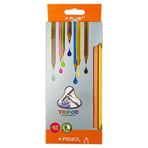 Picture of Colour Pencil 12colors 0.8mm Tripod Y-Plus
