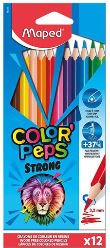 Picture of Colour Pencil 12colors 3.2mm Color Peps Maped