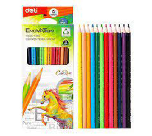 Picture of Colour Pencil 12colors 3mm Stars Deli